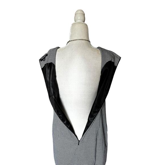 🍁 BUNDLE ONLY 5/$15 - Chadwicks of Boston Houndstooth Black/White Dress - Picture 4 of 6